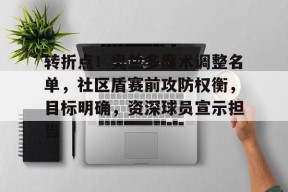 转折点！奥兰多魔术调整名单，社区盾赛前攻防权衡，目标明确，资深球员宣示担当(莱切主力去国家队了吗)-沙巴体育入口